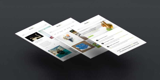 Layered mobile app screens showcasing a pet adoption interface with images and user comments.